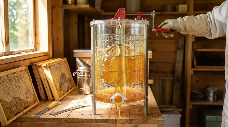 Как работают центробежные медогонки? Эффективный сбор меда с сохранением сотов