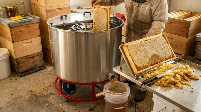 Quali sono i passaggi coinvolti nell'estrazione del miele utilizzando un estrattore centrifugo? Una guida per una raccolta pulita ed efficiente