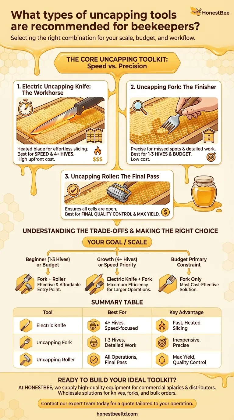 Welche Arten von Entdeckelungswerkzeugen werden Imkern empfohlen? Optimieren Sie Ihre Honigernte mit den richtigen Werkzeugen Visuelle Anleitung