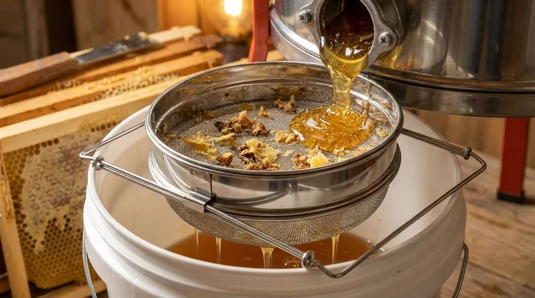 Why is straining important in honey harvesting? Ensure Clean, High-Quality Raw Honey