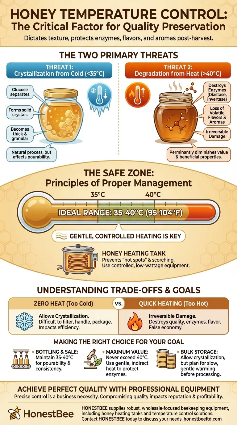 Why is temperature control important for maintaining honey quality? Preserve Texture, Flavor & Enzymes Visual Guide