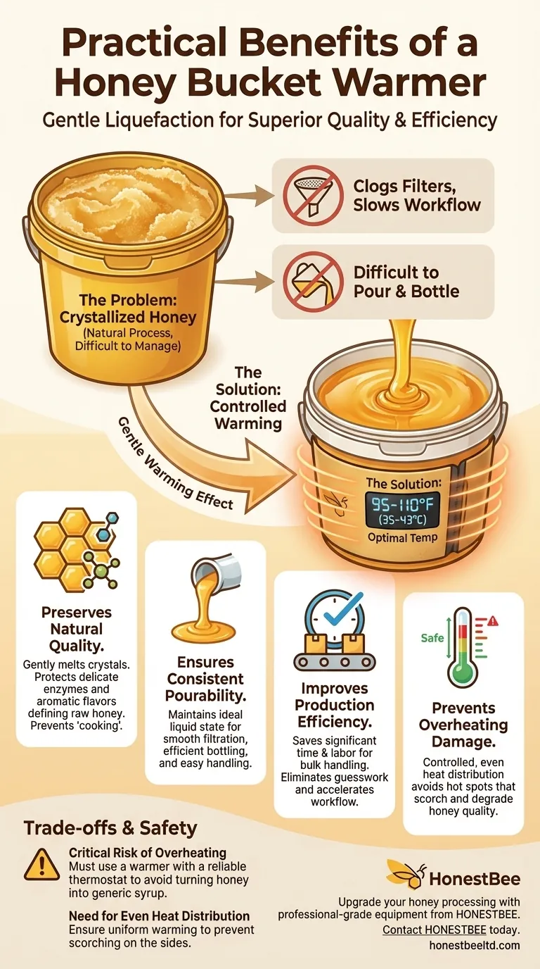 Quali sono i vantaggi pratici dell'utilizzo di uno scaldamiele a secchio? Garantisci qualità ed efficienza nel tuo apiario Guida Visiva
