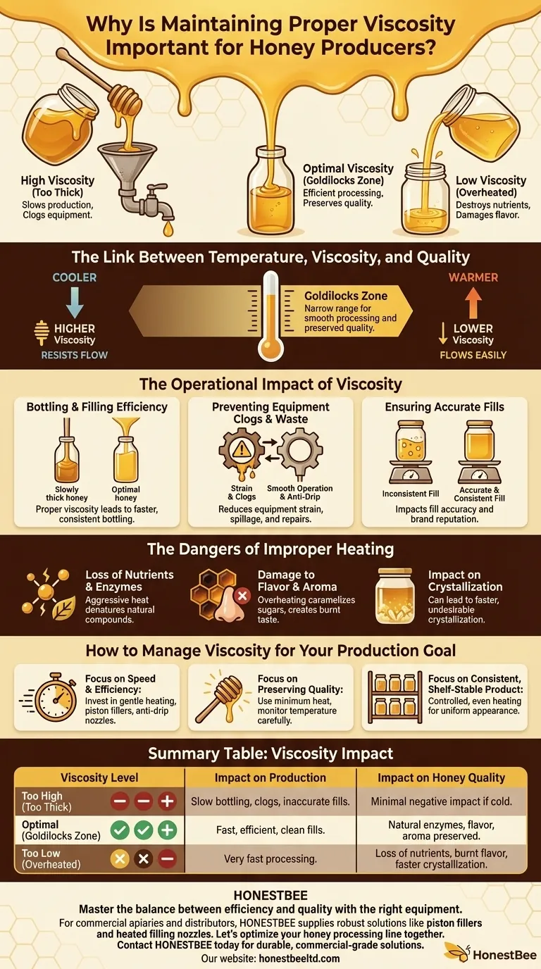 Why is maintaining proper viscosity important for honey producers? Unlock Efficiency and Protect Quality Visual Guide