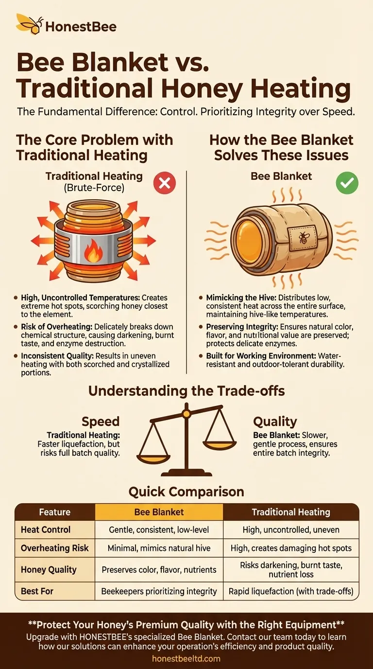 蜂巢毯与传统加热方法相比有何不同？用温和的热量保持蜂蜜的品质 图解指南
