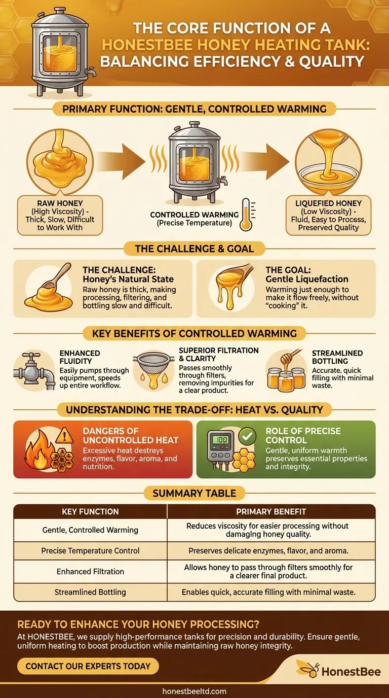 ¿Cuál es la función principal de un tanque calentador de miel? Domine su procesamiento de miel con control de precisión Guía Visual