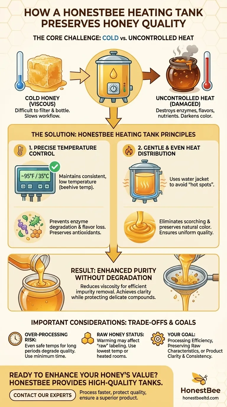 كيف تحافظ خزان تسخين العسل على جودة العسل؟ حرارة لطيفة من أجل النقاء والنكهة دليل مرئي