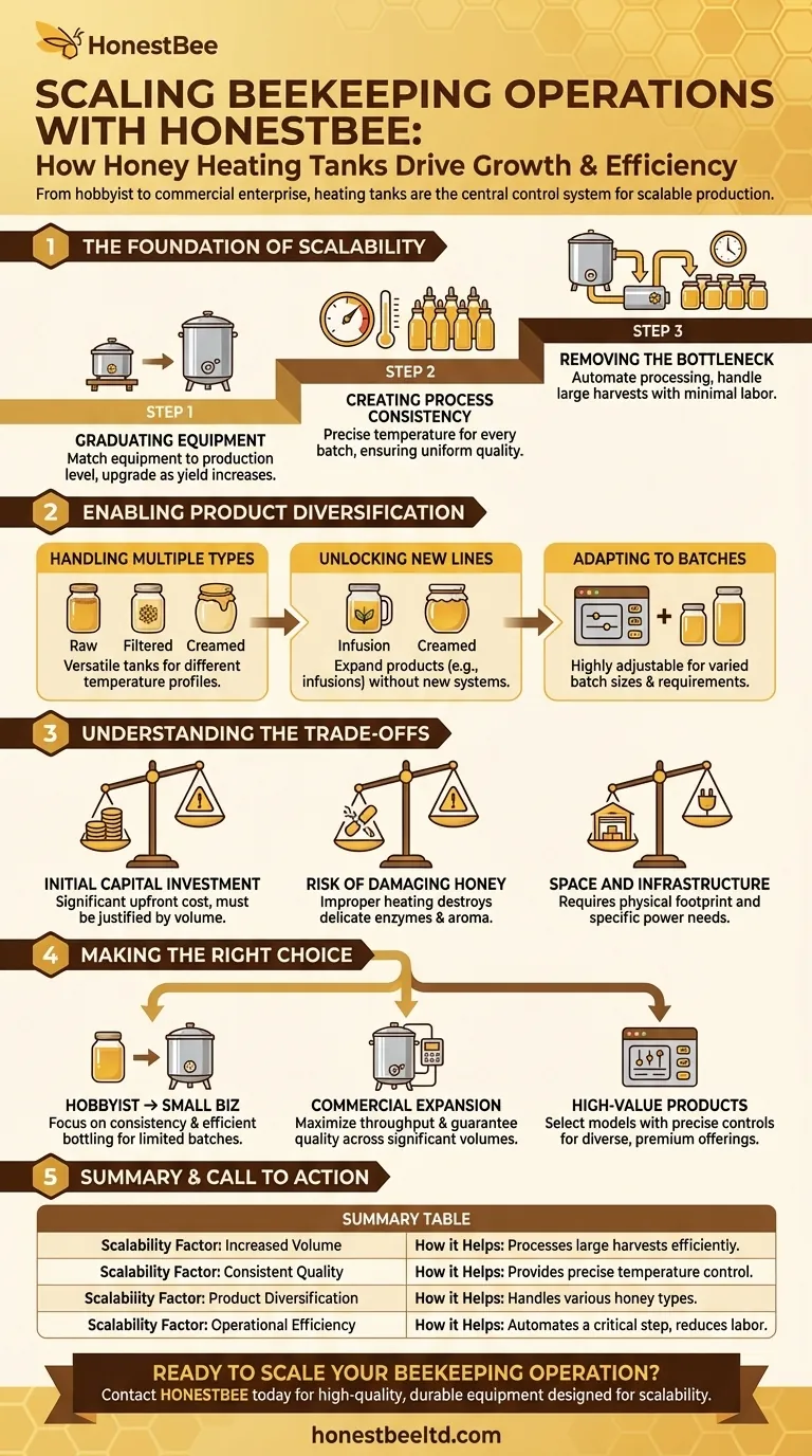 How do honey heating tanks support scalability in beekeeping operations? Unlock Growth and Efficiency Visual Guide