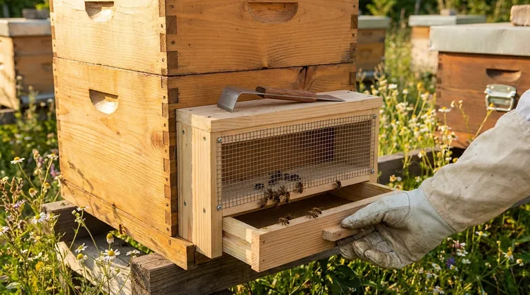 What steps are involved in installing a pollen trap? A Guide to a Smooth Hive Transition