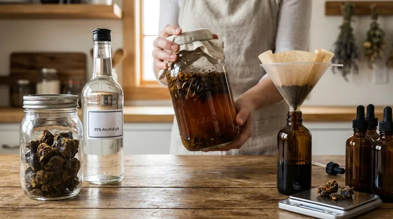 如何制作蜂胶酒精酊剂?强效提取物的分步指南