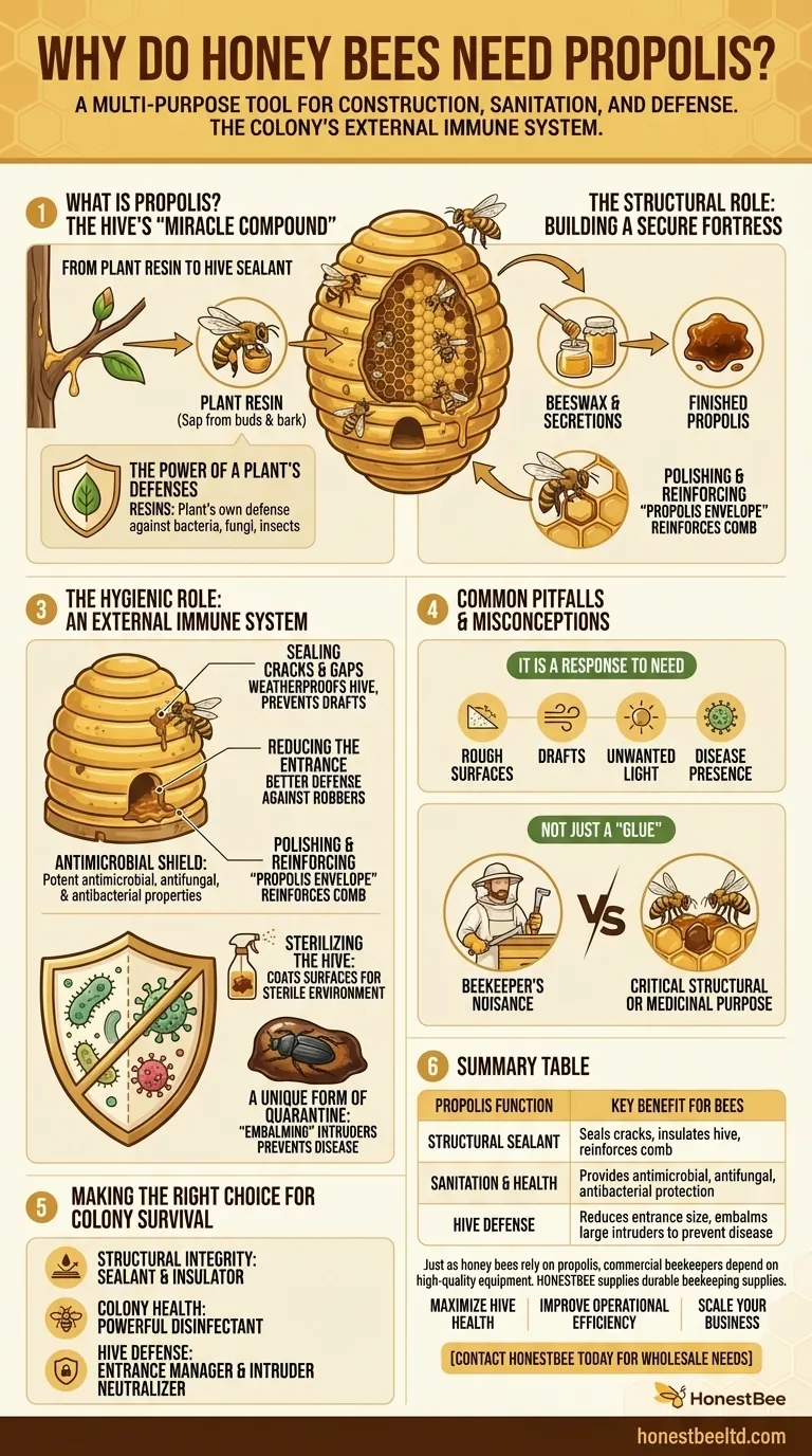 蜜蜂为什么需要蜂胶？蜂巢必不可少的密封剂和免疫系统 图解指南