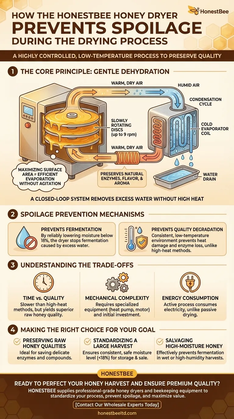How does the honey dryer prevent spoilage? Preserve Raw Honey Quality with Gentle Dehydration Visual Guide