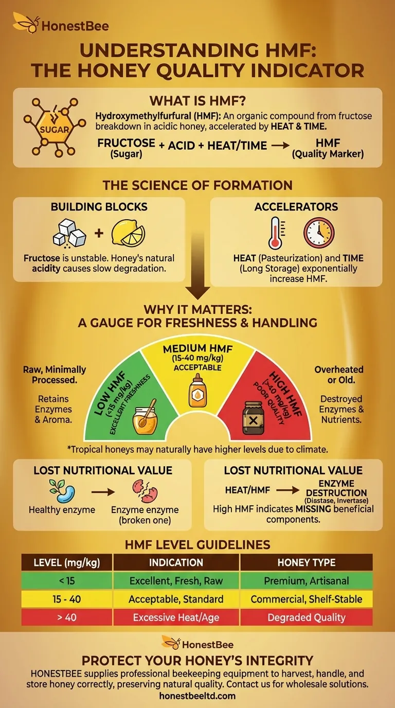 What is HMF in honey? A Key Indicator of Honey Freshness and Quality Visual Guide