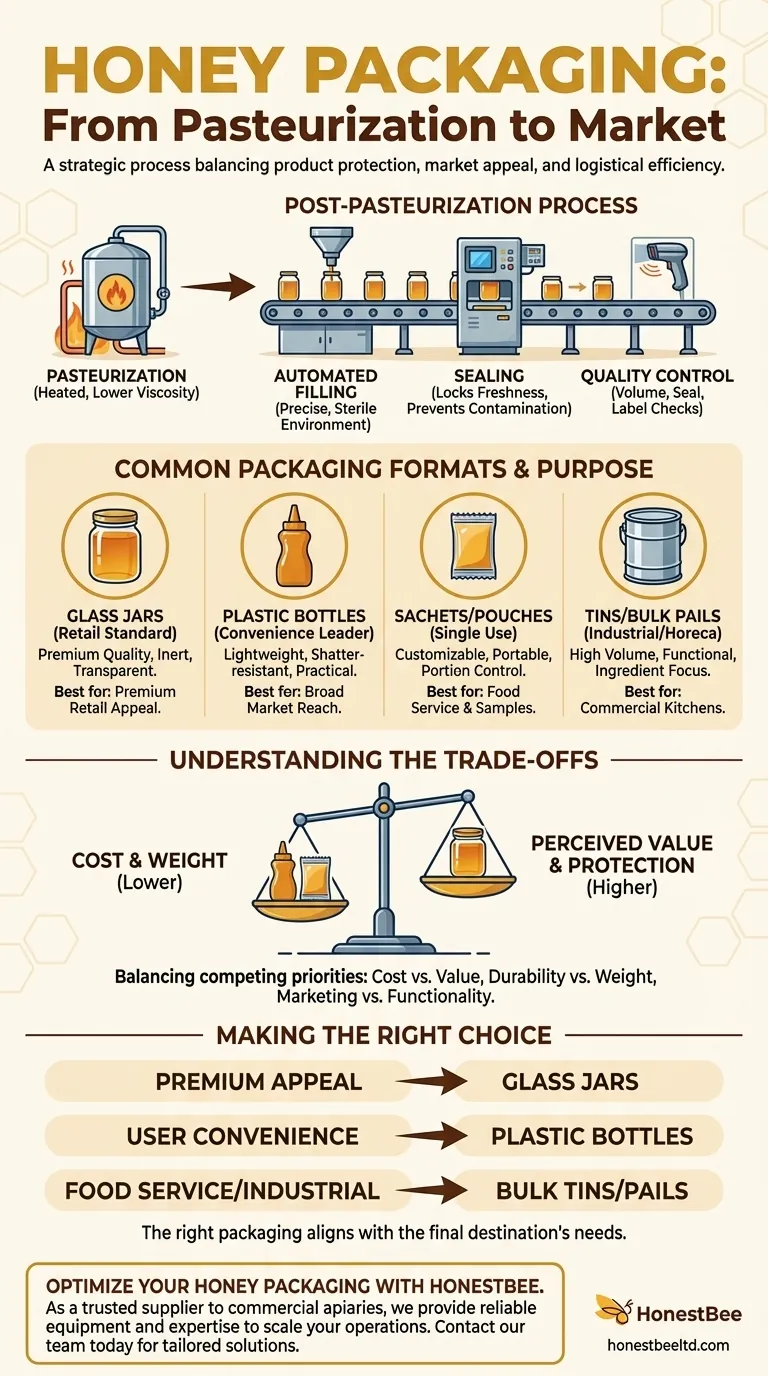 How is honey packaged after pasteurization? A Guide to Protecting Quality and Market Appeal Visual Guide