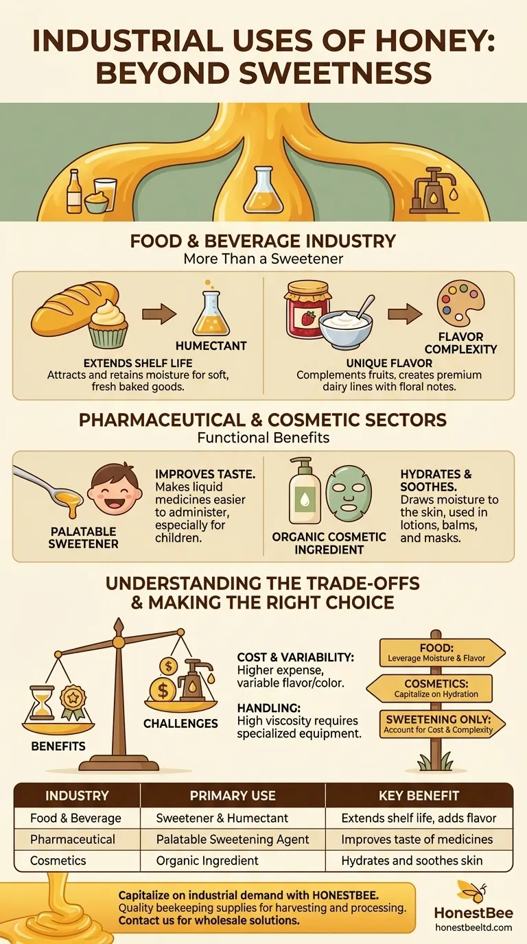 What are the uses of honey in various industries? Unlock Its Functional Power in Food, Pharma & Cosmetics Visual Guide