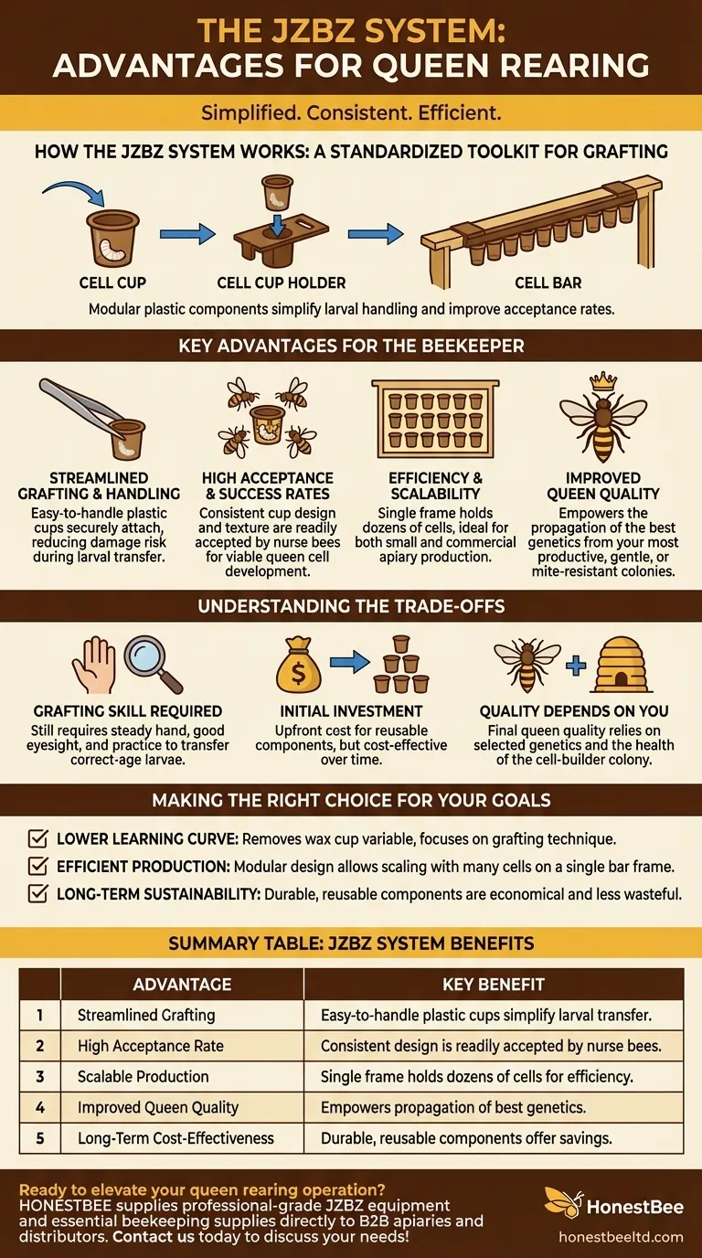 Quali sono i vantaggi dell'utilizzo del sistema JZBZ per l'allevamento di regine? Aumenta l'efficienza e i tassi di successo Guida Visiva