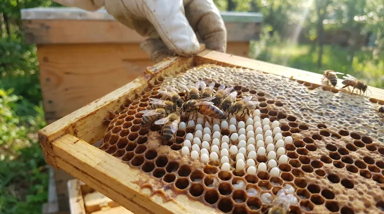 What does the presence of eggs in a colony indicate about the queen? Your Key to Hive Health