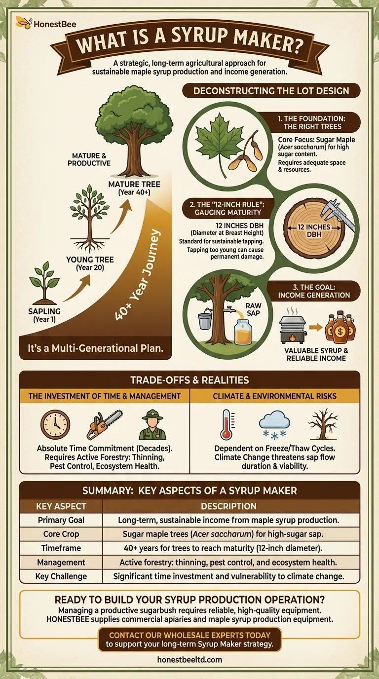 Qu'est-ce qu'un fabricant de sirop ? Une stratégie à long terme pour une production d'érable durable Guide Visuel