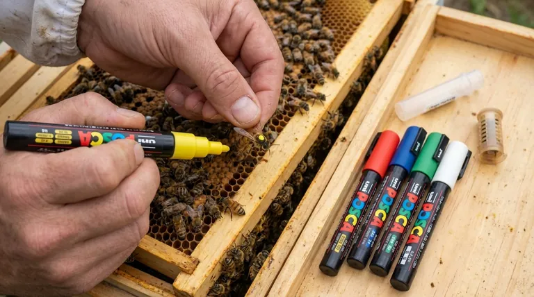 كيف يمكن التقاط ملكة النحل من الإطار لوضع العلامات؟ إتقان تقنيات التعامل الآمن