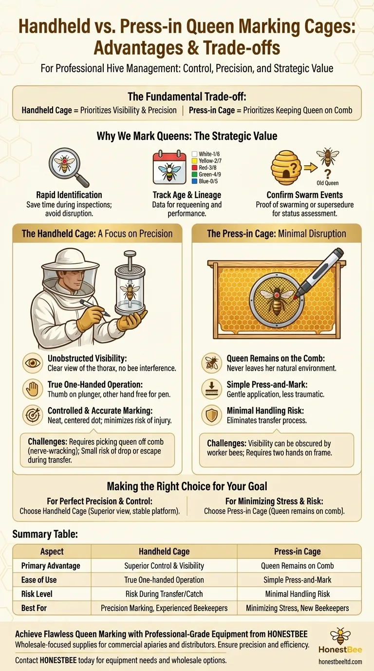 What are the advantages of a handheld queen marking cage? Achieve Unmatched Control and Precision Visual Guide