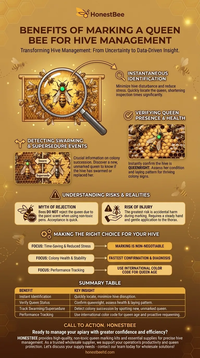 What are the benefits of marking a Queen bee for hive management? Boost Efficiency & Colony Health Visual Guide