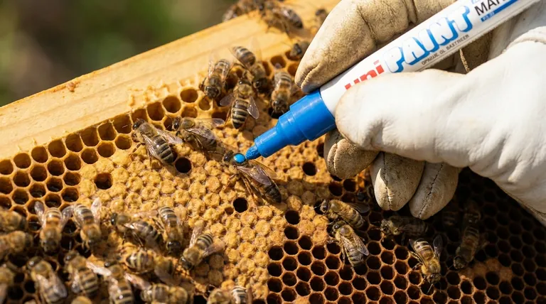 Quels sont les avantages de l'utilisation des marqueurs Uni-Posca pour le marquage des reines ? Une solution sûre, précise et efficace
