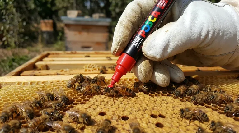 ما هي التقنية الموصى بها لوضع العلامة على ملكة النحل؟ إتقان وضع علامات آمن وفعال على الملكة