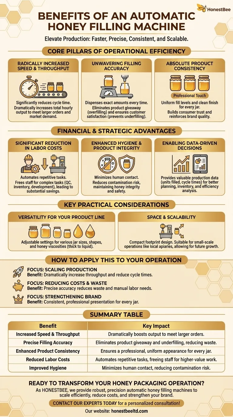 What are the benefits of using an automatic honey filling machine? Boost Your Apiary's Efficiency & Profitability Visual Guide