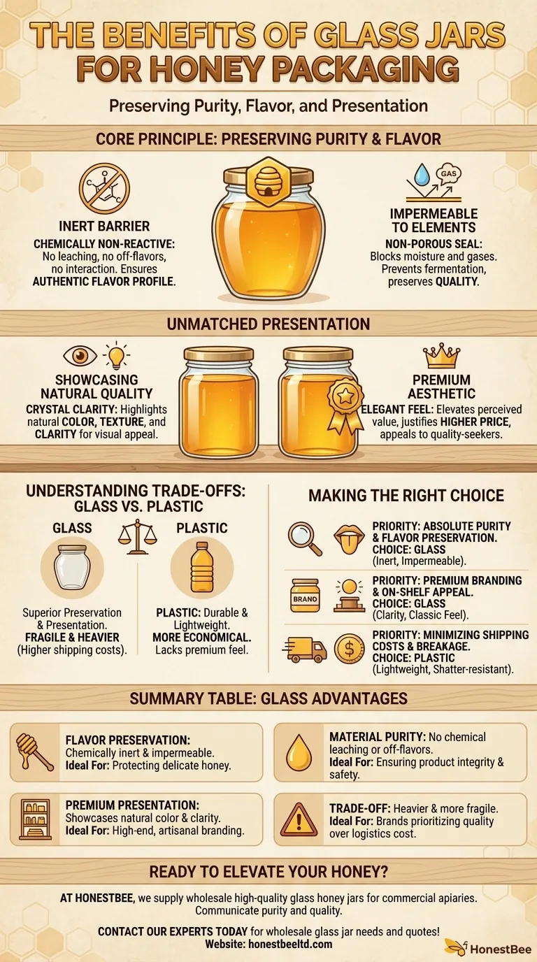What are the benefits of using glass jars for honey packaging? Preserve Flavor & Elevate Your Brand Visual Guide