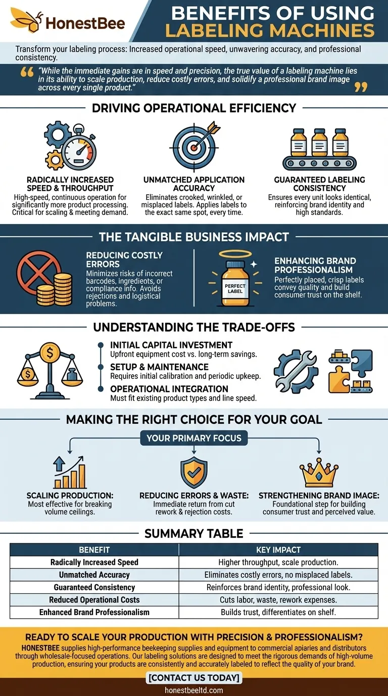 What are the benefits of using labeling machines? Boost Speed, Accuracy & Brand Image Visual Guide
