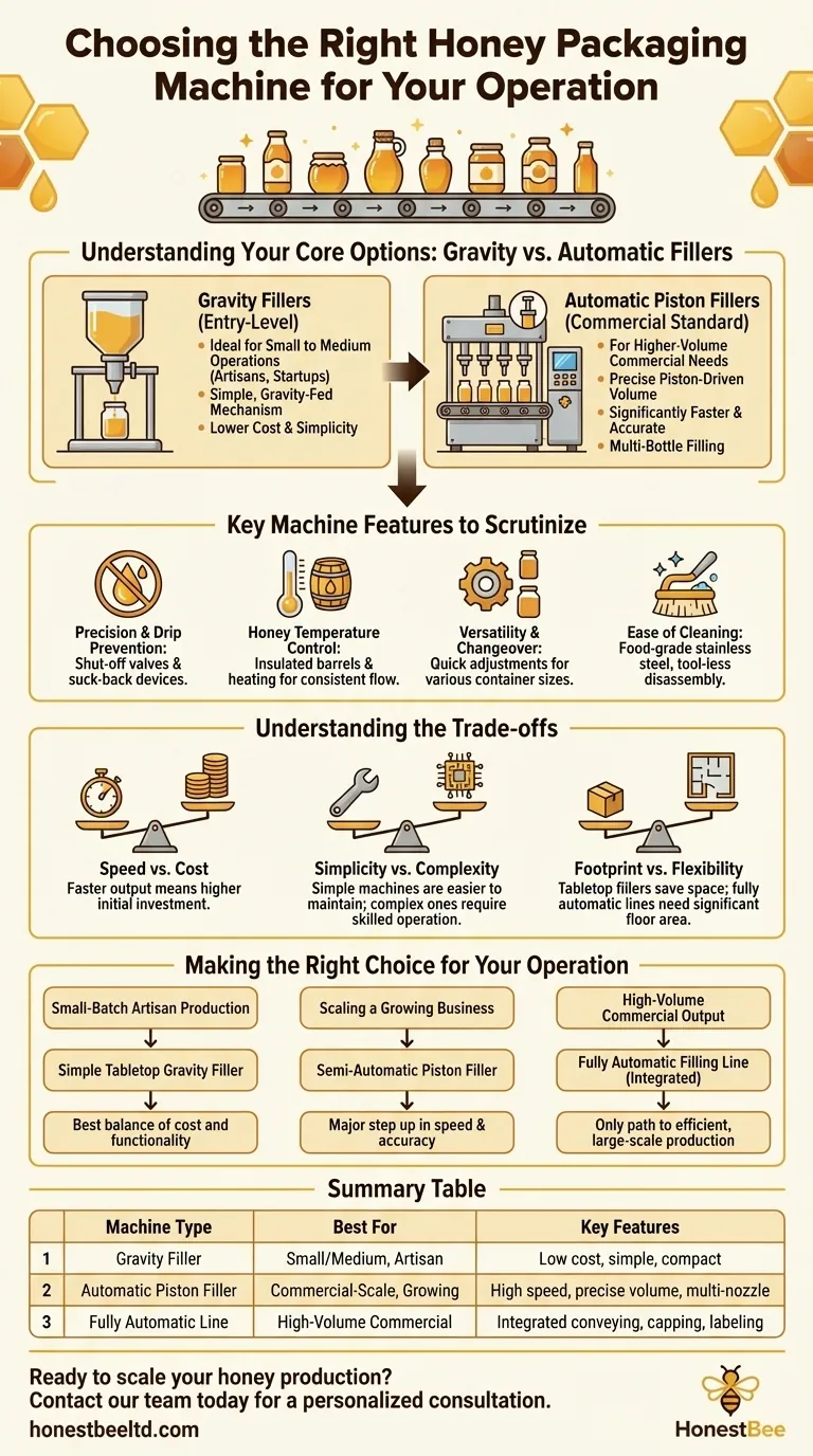 What type of machine is suitable for packaging honey in bottles and jars? A Guide to Bottle Filling Solutions Visual Guide