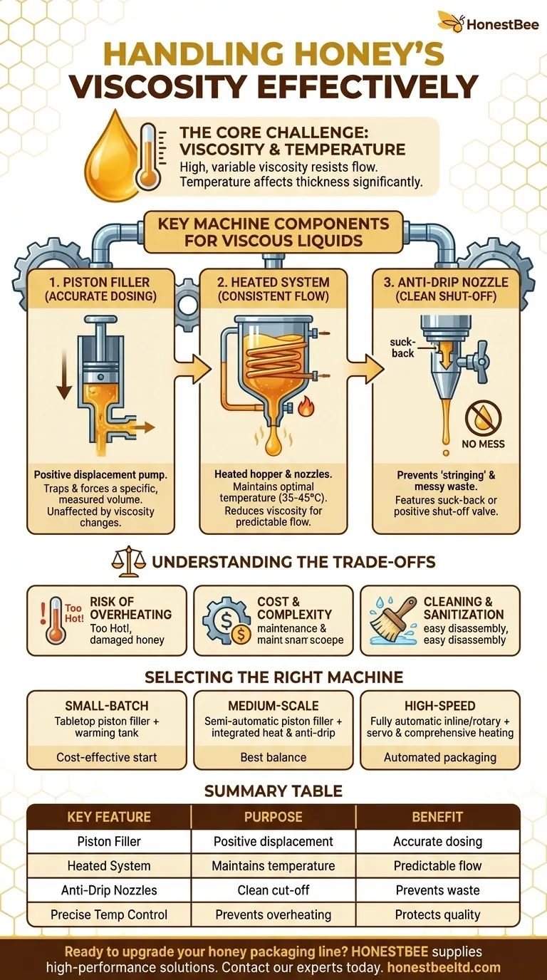 Какими функциями должна обладать машина для эффективной работы с вязкостью меда? Обеспечьте точное и чистое наполнение Визуальное руководство