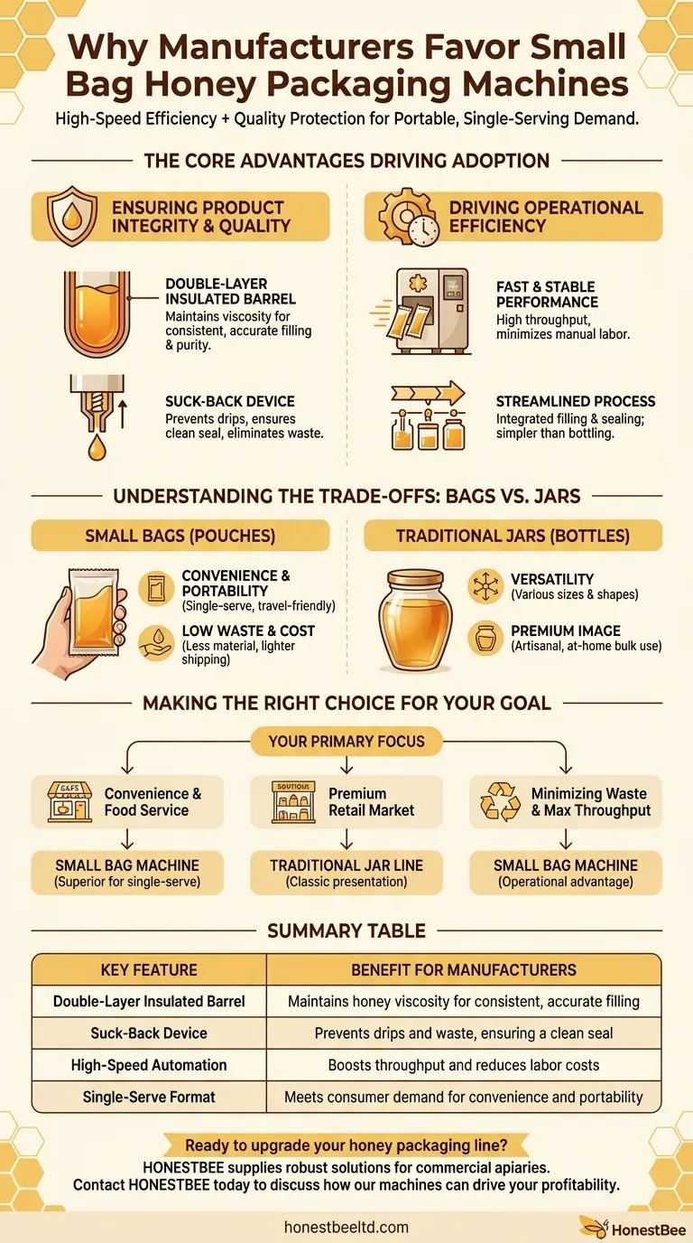 Why has the small bag honey packaging machine been favored by manufacturers? Unlock Efficiency & Quality Visual Guide