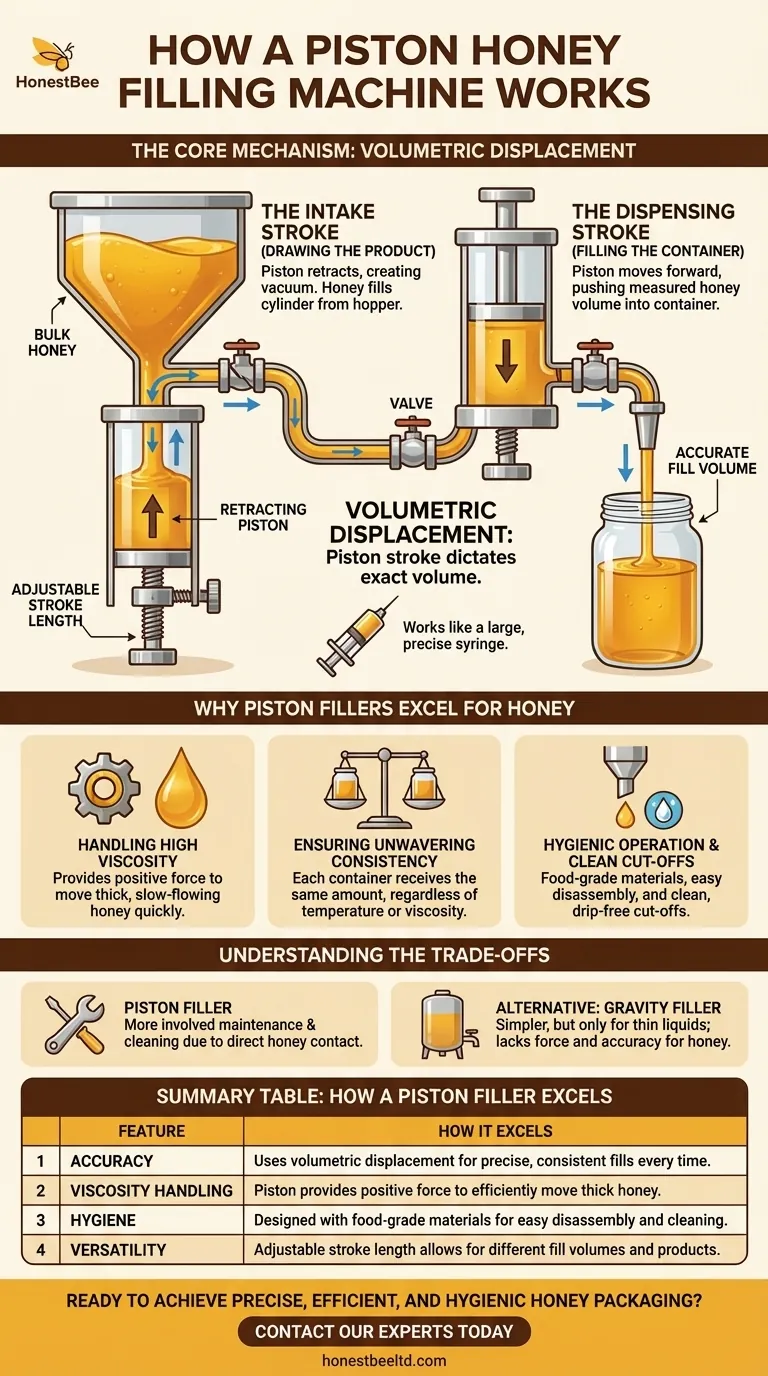How does a piston honey filling machine work? Master Precise, Hygienic Honey Packaging Visual Guide