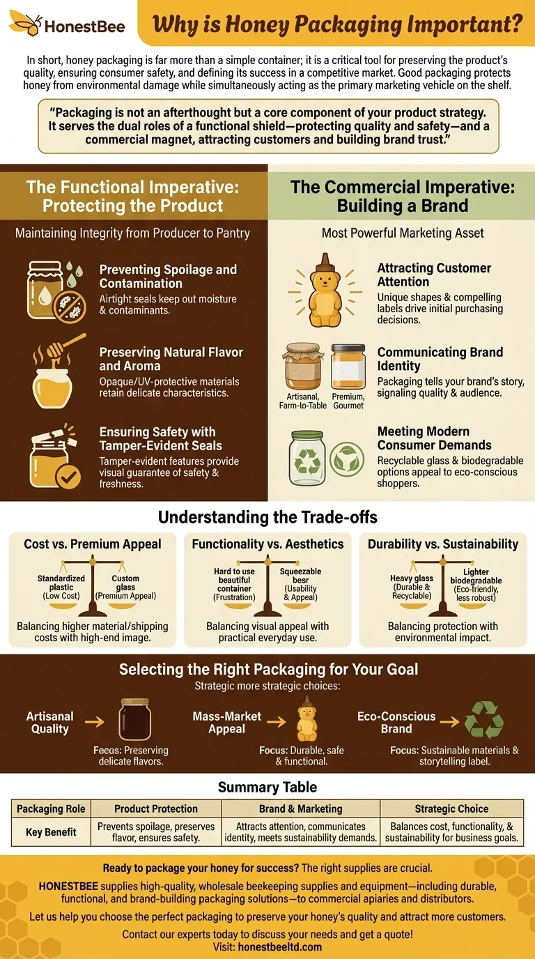 Perché l'imballaggio del miele è importante? Proteggi la qualità, costruisci il tuo marchio e aumenta le vendite Guida Visiva