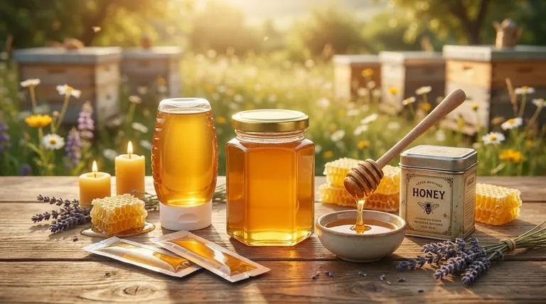 常见的蜂蜜包装类型有哪些?玻璃、塑料、软袋和金属罐指南