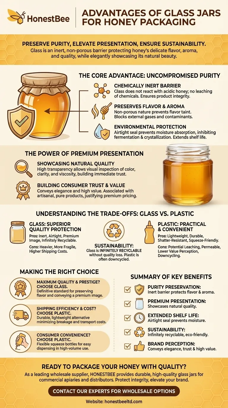 What are the advantages of using glass jars for honey packaging? Preserve Purity & Elevate Your Brand Visual Guide