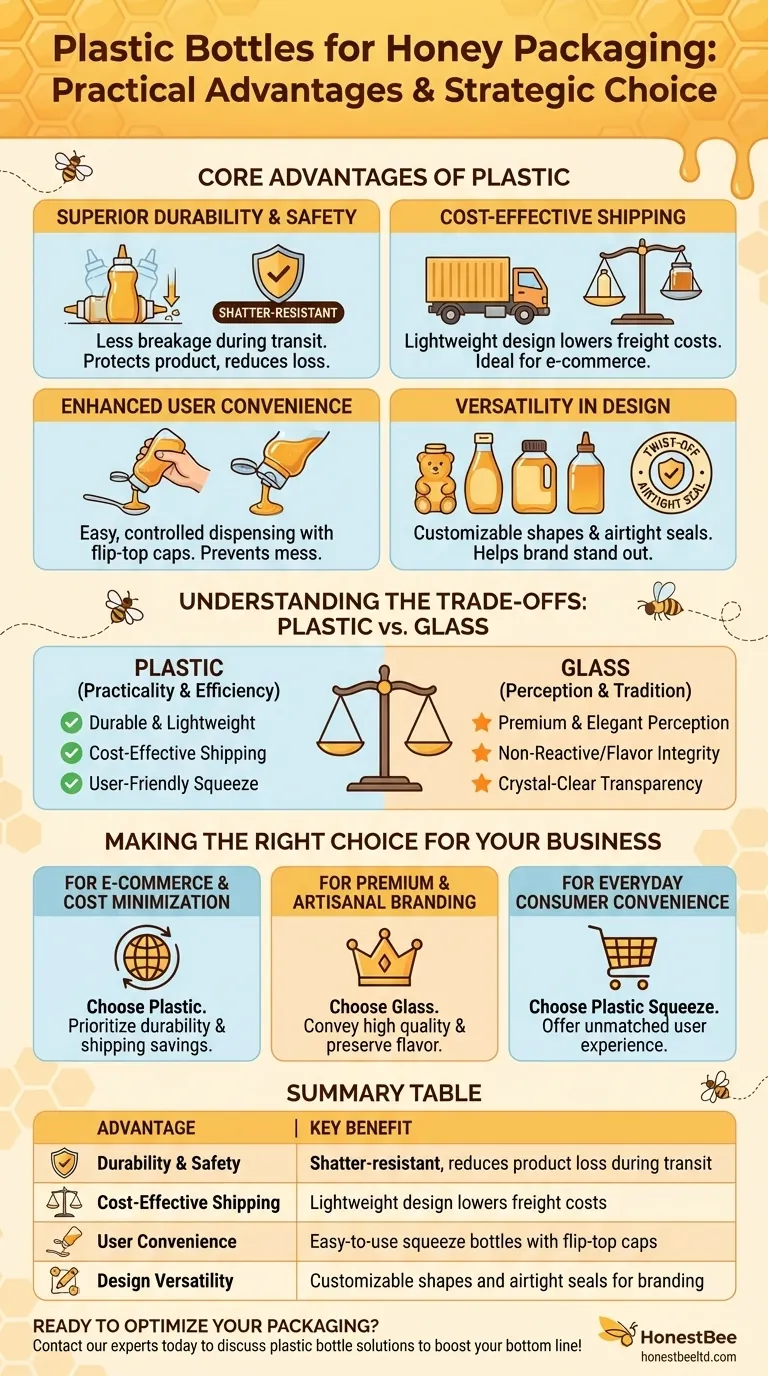 塑料瓶用于蜂蜜包装有哪些优点？增强耐用性并降低运输成本 图解指南