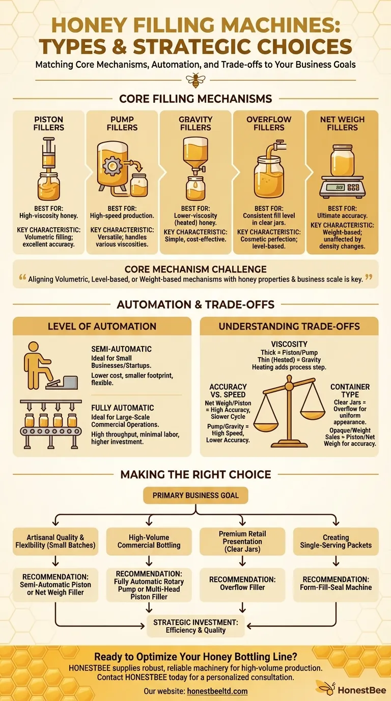 Was sind die Arten von Honigabfüllmaschinen? Wählen Sie den richtigen Abfüller für Ihren Produktionsmaßstab Visuelle Anleitung