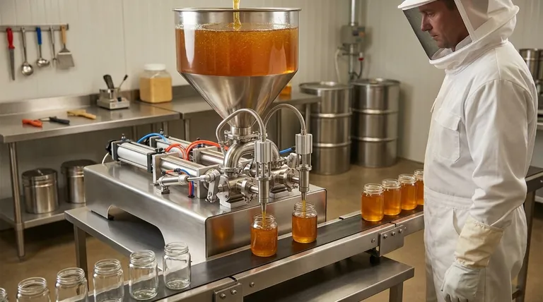 How does a piston filling machine work for honey packaging? Achieve Precise, Drip-Free Filling