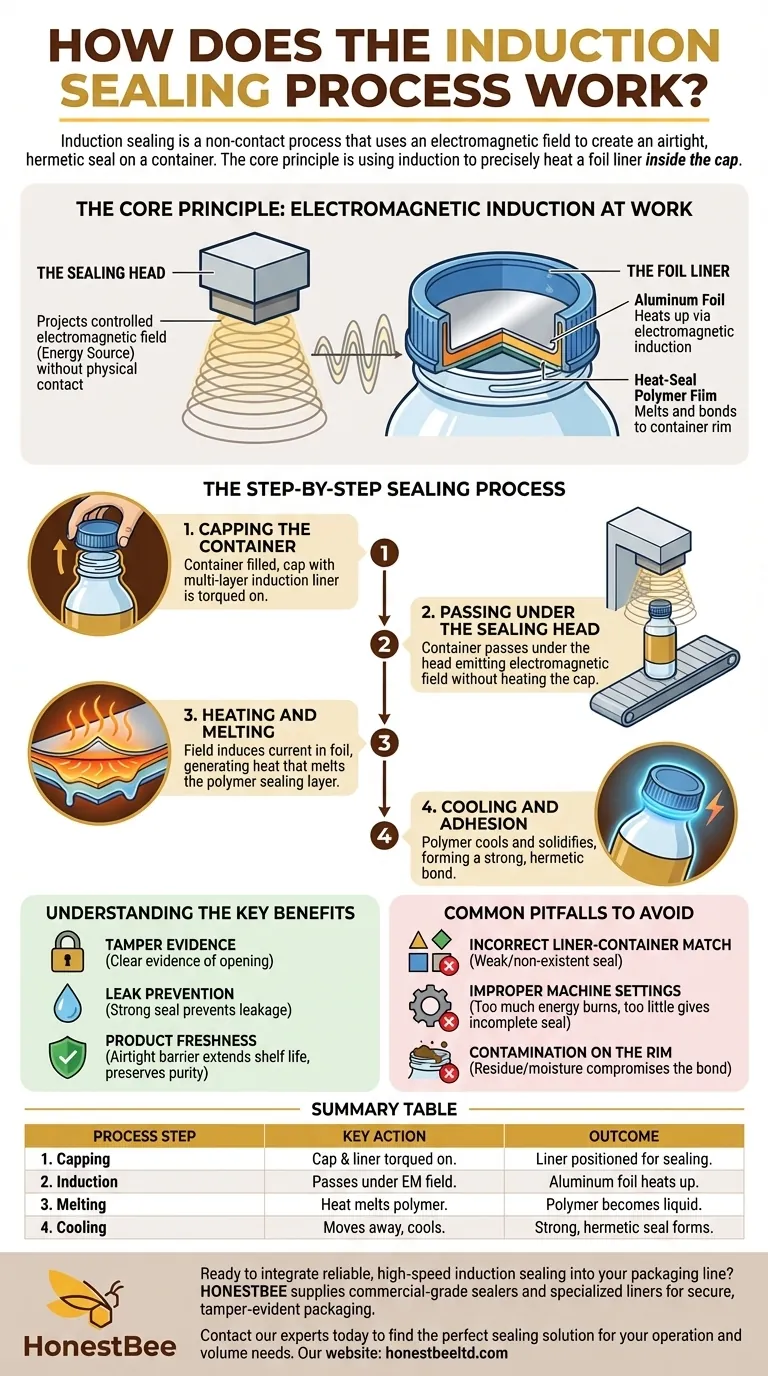 How does the induction sealing process work? Create Tamper-Evident, Airtight Seals for Your Products Visual Guide
