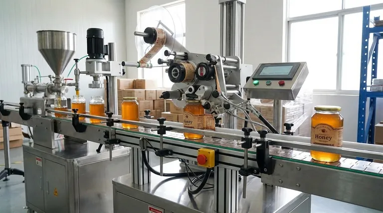 꿀 포장에서 라벨링 기계의 기능은 무엇입니까? 브랜드 일관성 및 진열대 매력 보장