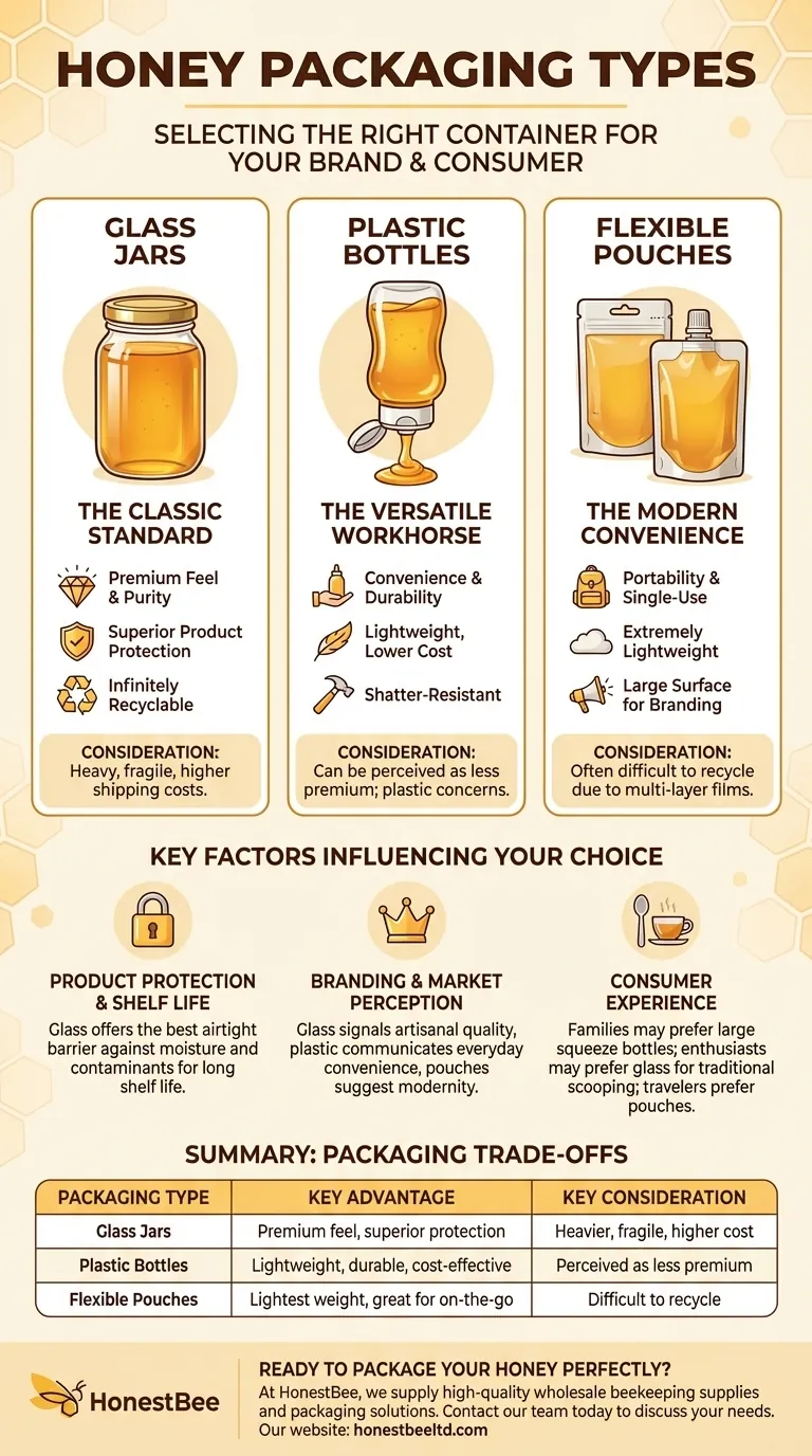 What are some examples of honey packaging types? Choose the Best for Your Brand Visual Guide