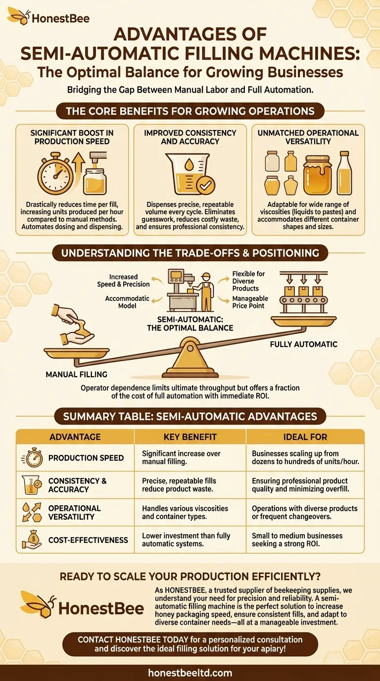 半自动灌装机有哪些优势？提高生产速度和多功能性 图解指南