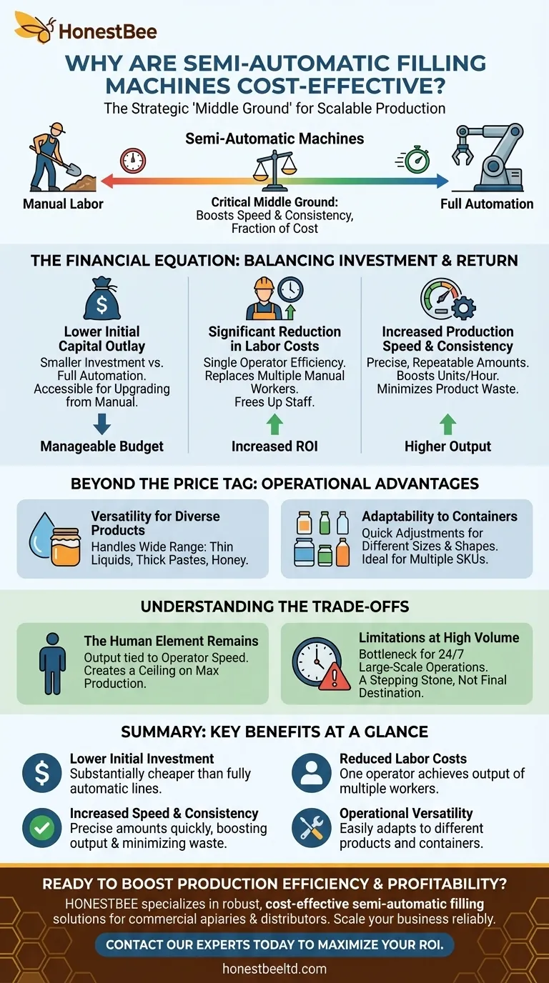 Why are semi-automatic filling machines considered cost-effective? The Ideal Scaling Solution for Small to Medium Businesses Visual Guide