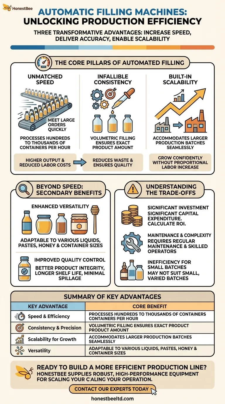 What are the key advantages of automatic filling machines? Boost Speed, Accuracy & Scalability Visual Guide