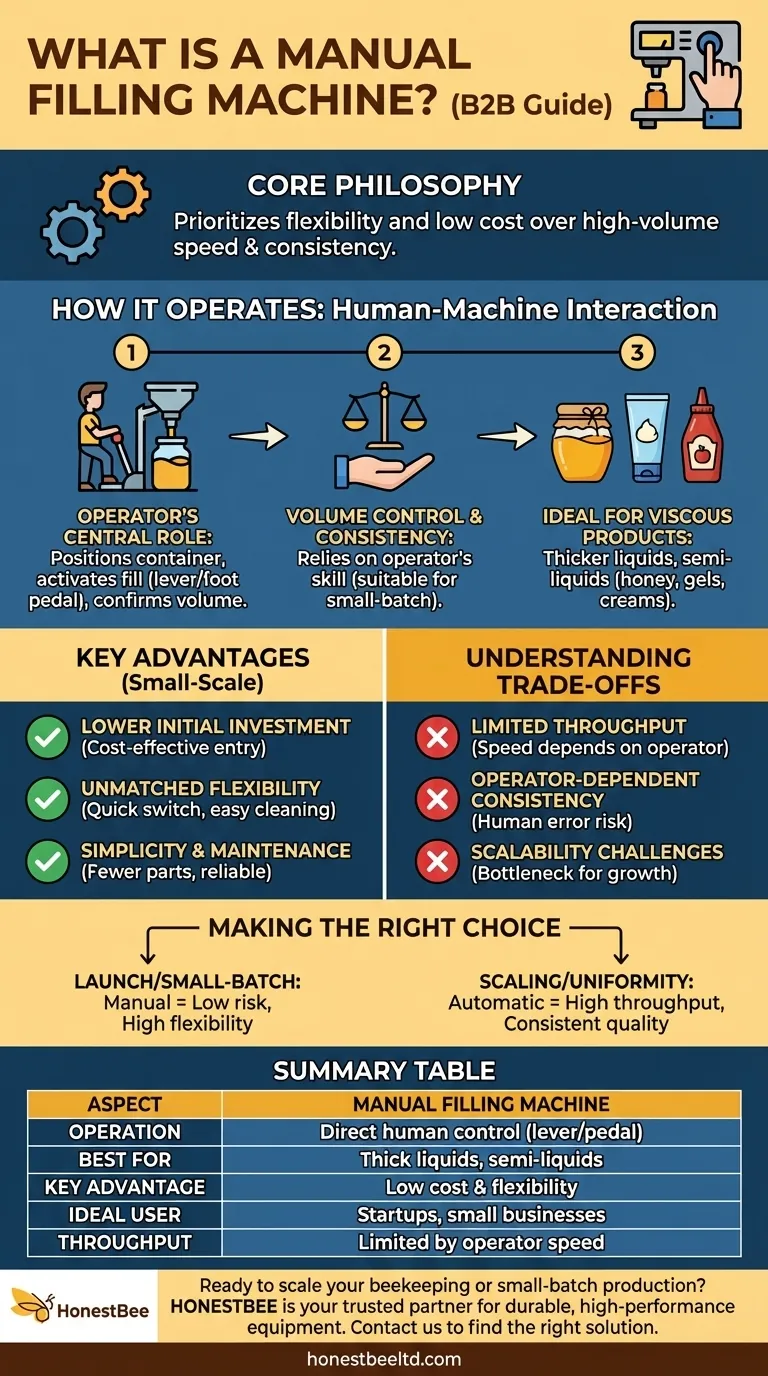 What is a manual filling machine? The Ultimate Guide for Small-Batch Producers Visual Guide