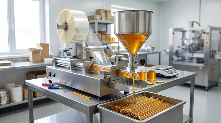 꿀 스틱 기계는 무엇에 사용되나요? 대량의 꿀을 수익성 있는 1회용 스틱으로 변환