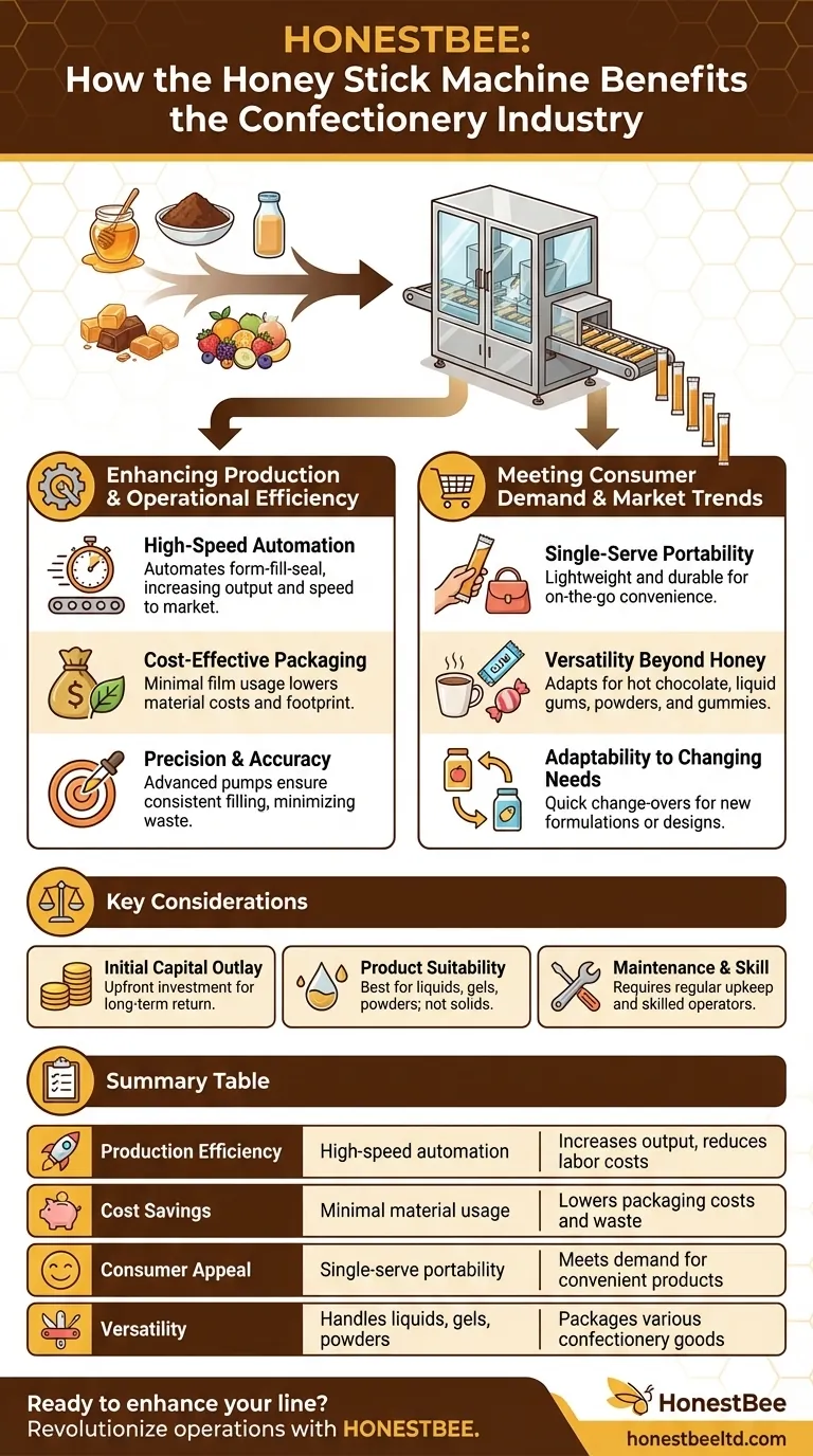 How does the honey stick machine benefit the confectionery industry? Boost Efficiency and Meet Consumer Demand Visual Guide