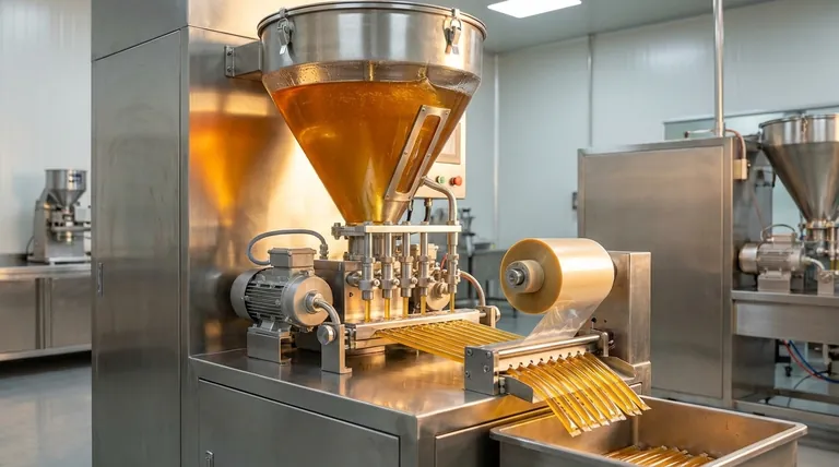 꿀 스틱 기계에서 꿀 호퍼의 역할은 무엇인가요? 중단 없는 대량 생산 보장