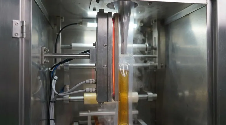 꿀 스틱 기계의 수직 밀봉 바의 기능은 무엇입니까? 꿀 스틱의 누수 방지 보장